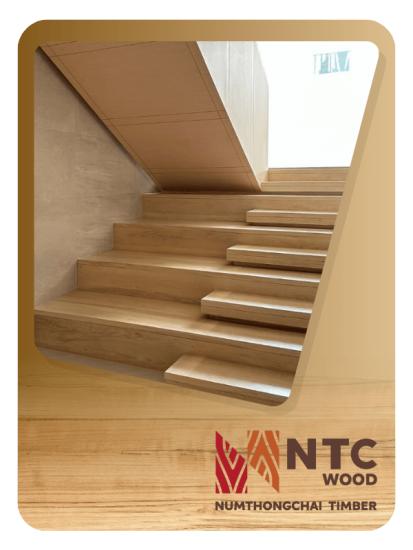 งานบันไดไม้และส่วนประกอบ